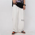 Men's Embroidered Letters Draw Rope Slacks Custom